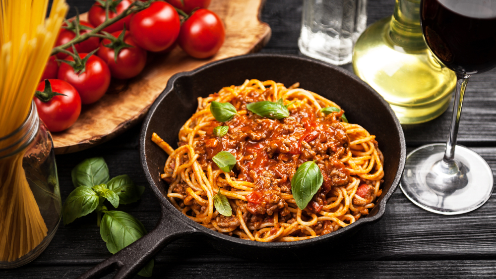 Mì spaghetti sốt thịt bò băm